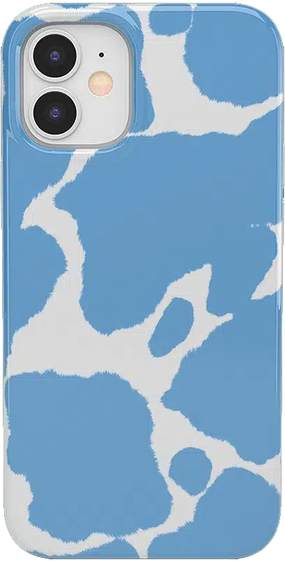 Current MOOd | Light Blue Cow Print Case