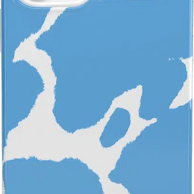 Current MOOd | Light Blue Cow Print Case