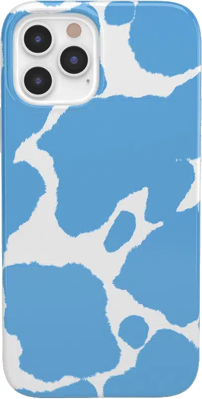 Current MOOd | Light Blue Cow Print Case