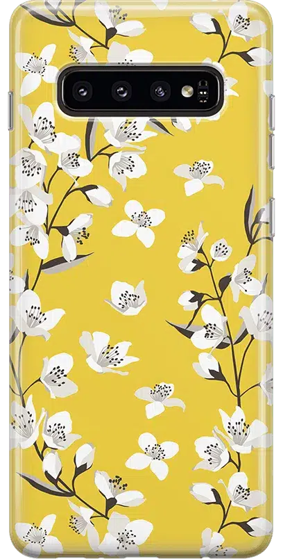 Floral Forest | Yellow Cherry Blossom Floral Samsung Case