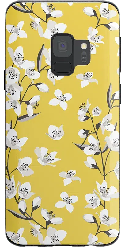 Floral Forest | Yellow Cherry Blossom Floral Samsung Case
