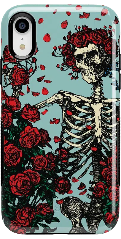 Forever Grateful | Grateful Dead Skeleton Floral Case