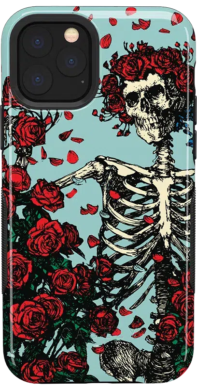 Forever Grateful | Grateful Dead Skeleton Floral Case
