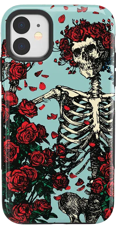Forever Grateful | Grateful Dead Skeleton Floral Case