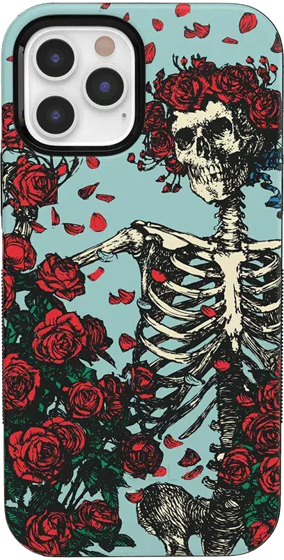 Forever Grateful | Grateful Dead Skeleton Floral Case