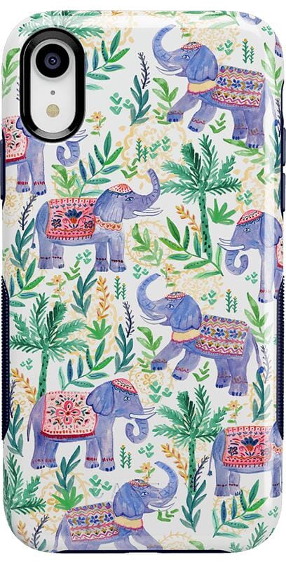 Pastel Gardens | Watercolor Elephant Floral Case