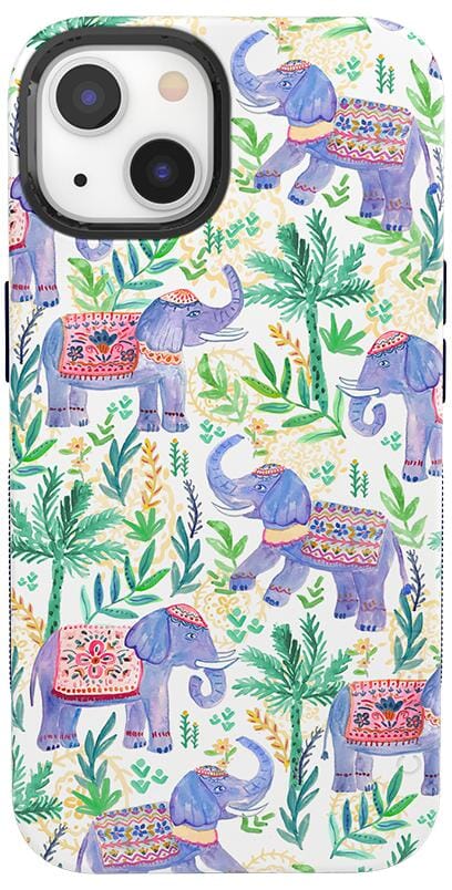 Pastel Gardens | Watercolor Elephant Floral Case