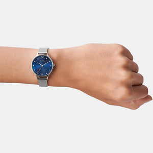 Anita Lille Women Quartz Blue Dial Analog Stainless Steel Watch SKW2307