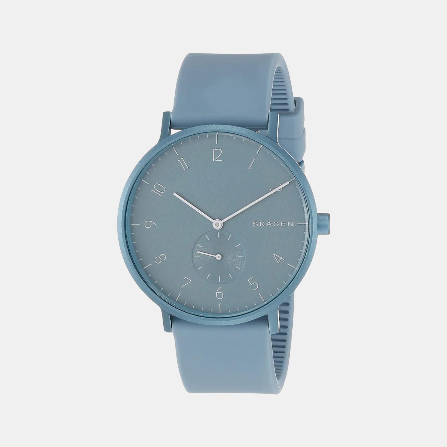 Aaren Kulor Unisex Quartz Blue Dial Analog Silicone Watch SKW6509