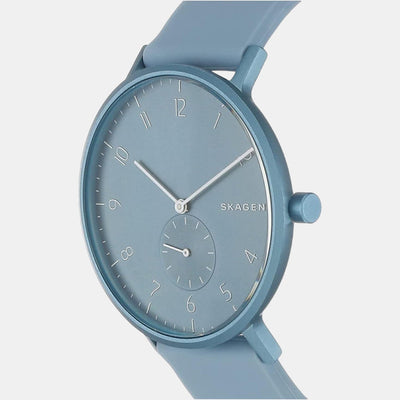 Aaren Kulor Unisex Quartz Blue Dial Analog Silicone Watch SKW6509