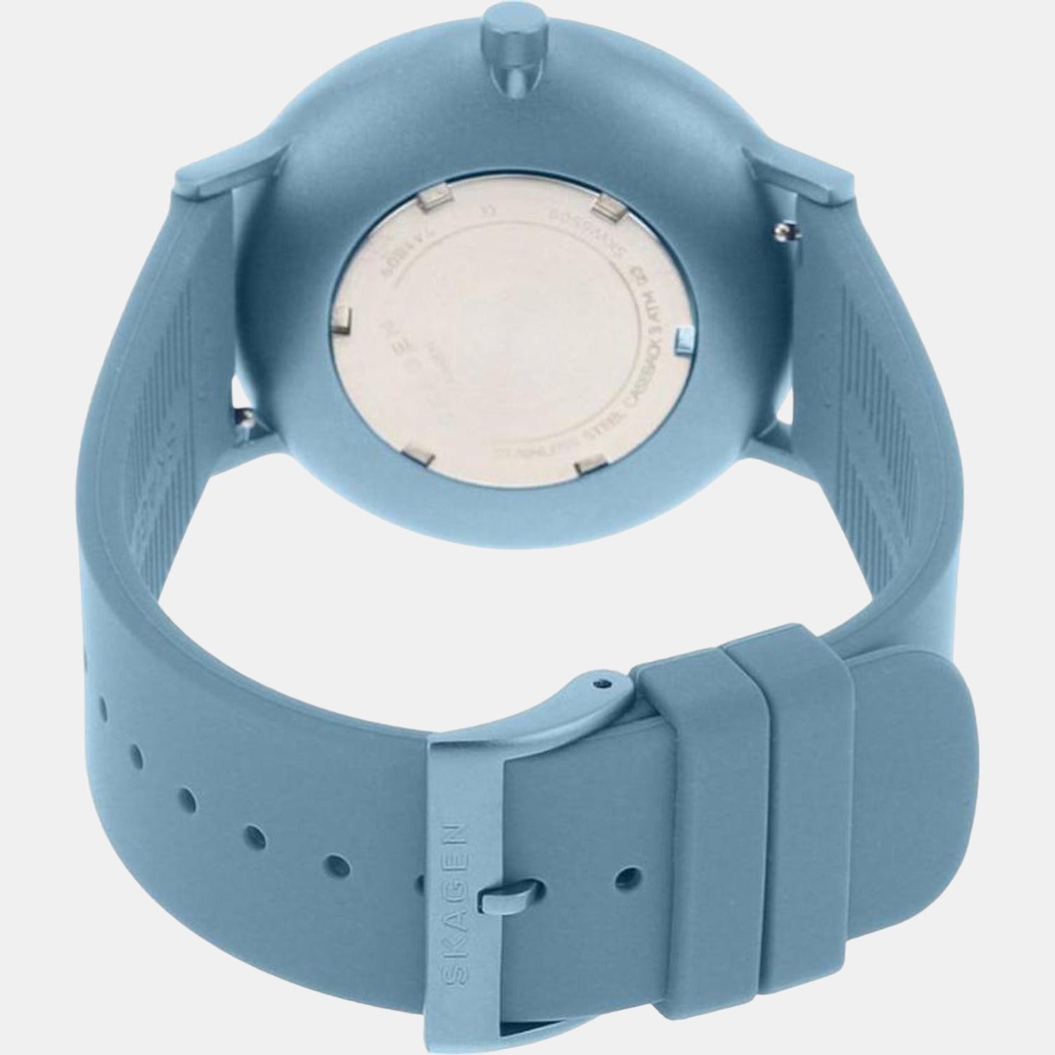 Aaren Kulor Unisex Quartz Blue Dial Analog Silicone Watch SKW6509