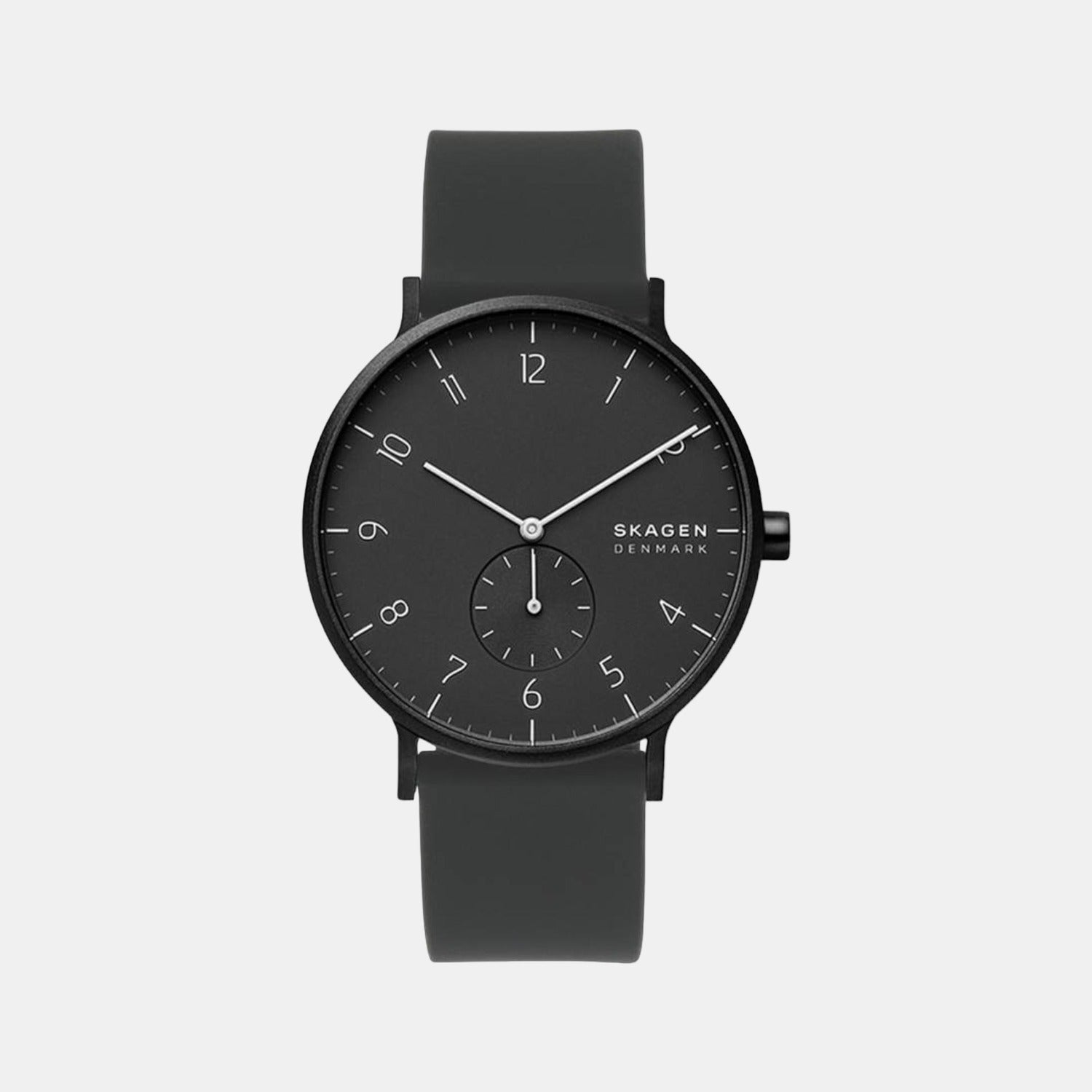 Aaren Kulor Men Quartz Black Dial Analog Silicone Watch SKW6544