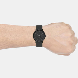 Aaren Kulor Men Quartz Black Dial Analog Silicone Watch SKW6544
