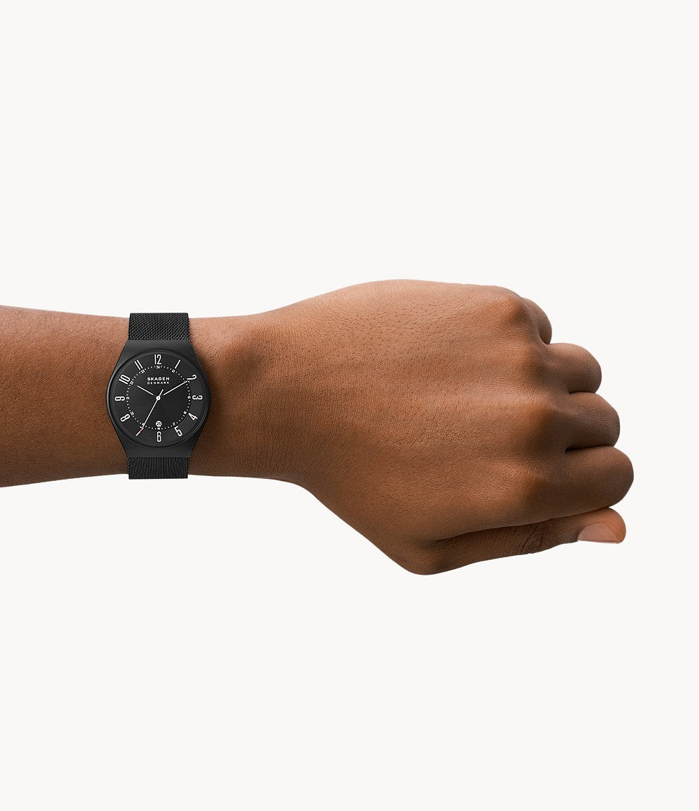 Skagen Grenen  Black Dial Men 37mm