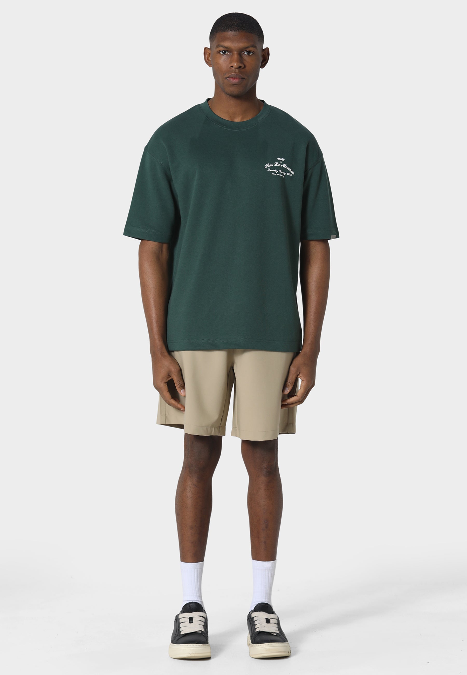 Pas De Monaco Slanted Pedosa Green T-Shirt