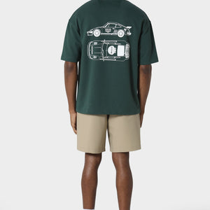 Pas De Monaco Slanted Pedosa Green T-Shirt