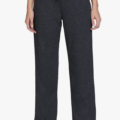 Cotton Blend Full Length Pyjama Bottom - Charcoal