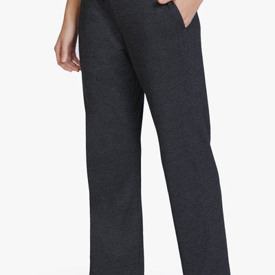 Cotton Blend Full Length Pyjama Bottom - Charcoal