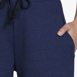 Cotton Blend Full Length Pyjama Bottom - Navy