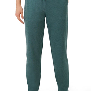 Cotton Blend Full Length Pyjama Bottom - Olive