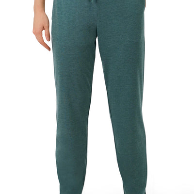 Cotton Blend Full Length Pyjama Bottom - Olive