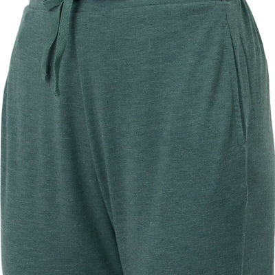 Cotton Blend Full Length Pyjama Bottom - Olive