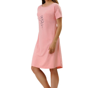 Cotton Blend Sleep Dress - Bridal Rose