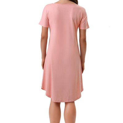 Cotton Blend Sleep Dress - Bridal Rose