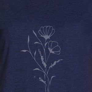 Cotton Blend Sleep Dress - Navy