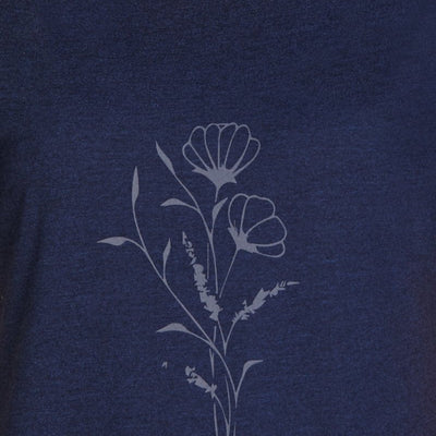 Cotton Blend Sleep Dress - Navy