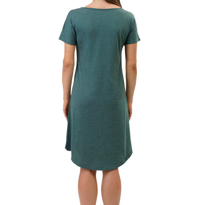 Cotton Blend Sleep Dress - Olive