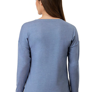 Cotton Blend Long Sleeves Sleep T-shirt - Tempest
