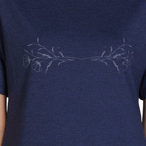 Cotton Blend Sleep T-shirt - Navy