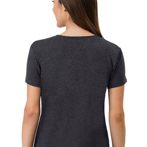 Cotton Blend Sleep T-shirt - Charcoal