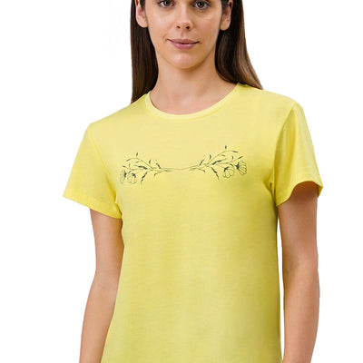 Cotton Blend Sleep T-shirt - Limelight