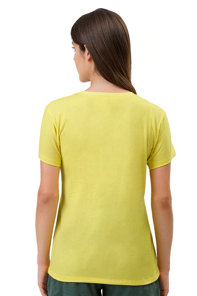 Cotton Blend Sleep T-shirt - Limelight