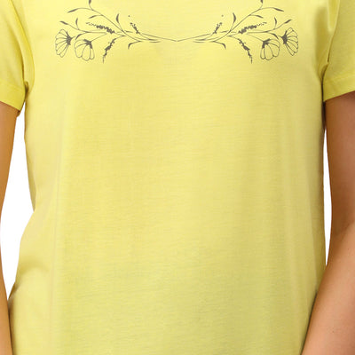 Cotton Blend Sleep T-shirt - Limelight