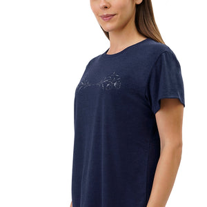 Cotton Blend Sleep T-shirt - Navy