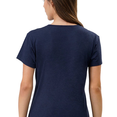 Cotton Blend Sleep T-shirt - Navy