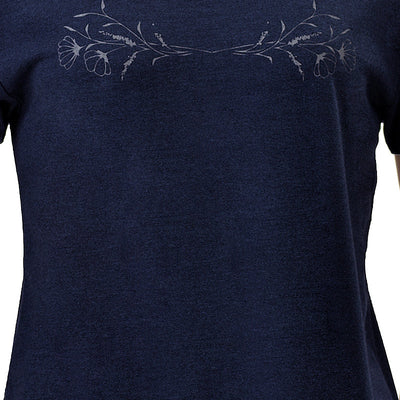 Cotton Blend Sleep T-shirt - Navy