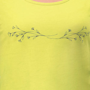 Cotton Blend Sleep Tank - Lime Light