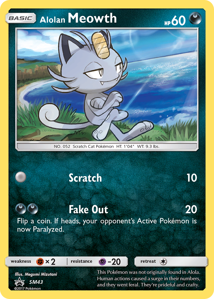 Alolan Meowth - SM43 - Promo