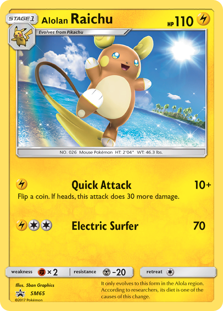 Alolan Raichu - SM65 - Promo