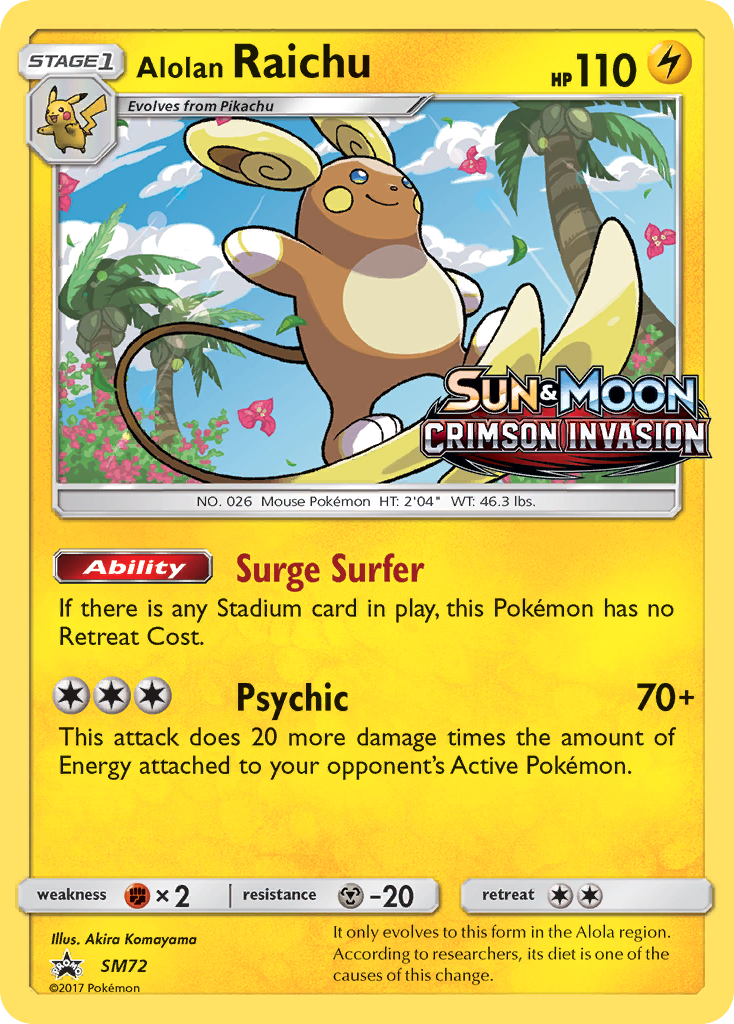 Alolan Raichu - SM72 - Promo