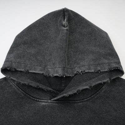 VINTAGE WASH COLLEGE LOGO HOODIE