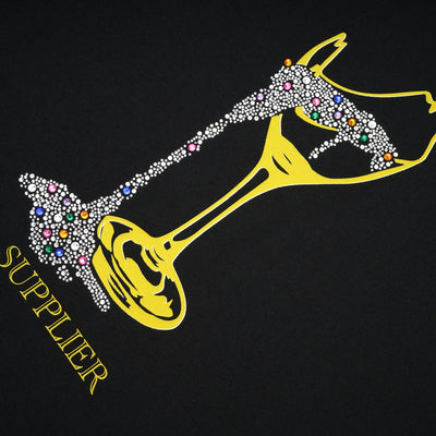 RHINESTONE GLASS TEE