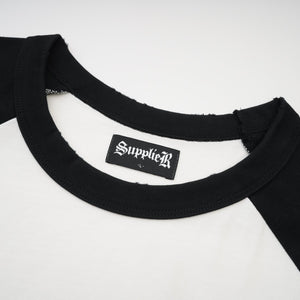 CROSS COLLEGE LOGO RAGLAN TEE