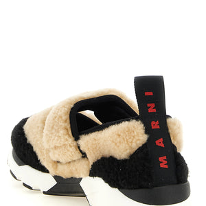 Marni Mary Jane Fur Sneakers