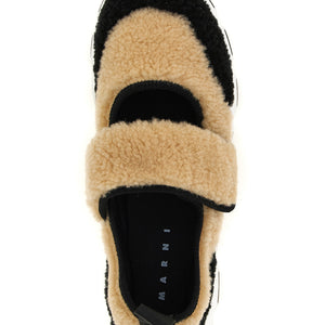 Marni Mary Jane Fur Sneakers