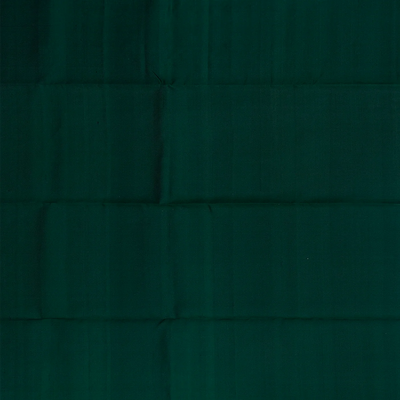 Grey Handloom Soft Silk Saree With Floral Motifs & Green Border-Grey